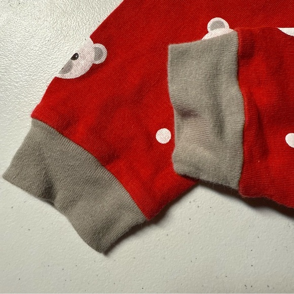 Red Polar Bear Kids Holiday Pajamas - Picture 7 of 7